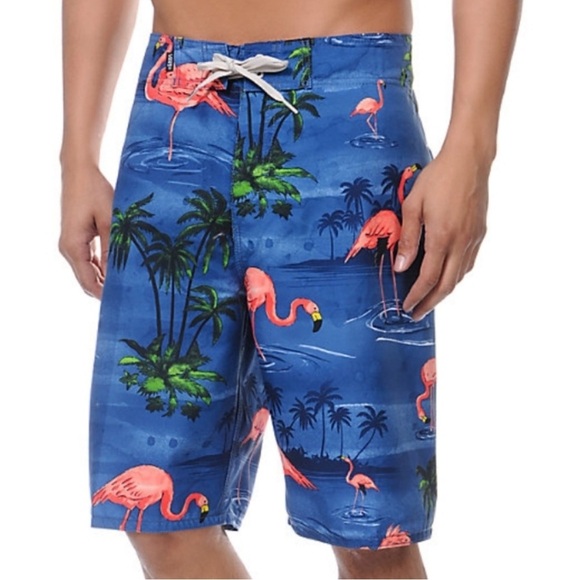 VANS Flamingo 10” Board Shorts Swim Trunks size 34, excellent condition! - Picture 1 of 12